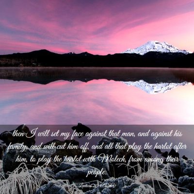 Picture 03 - Leviticus 20:5 ASV - then I will set my face against that man, and - Bible Verse Picture