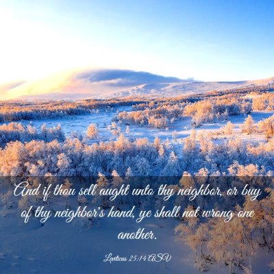 Picture 03 - Leviticus 25:14 ASV - And if thou sell aught unto thy neighbor, or buy - Bible Verse Picture