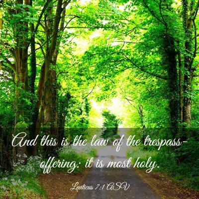 Picture 03 - Leviticus 7:1 ASV - And this is the law of the trespass-offering: it - Bible Verse Picture