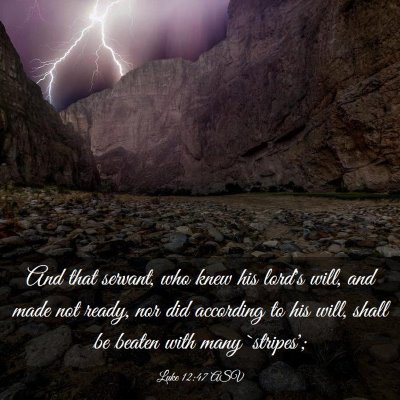 Picture 03 - Luke 12:47 ASV - And that servant, who knew his lord's will, and - Bible Verse Picture