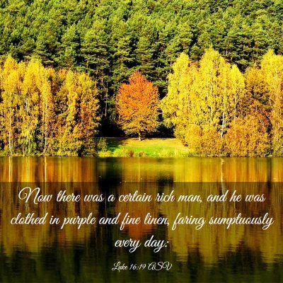 Picture 03 - Luke 16:19 ASV - Now there was a certain rich man, and he was - Bible Verse Picture