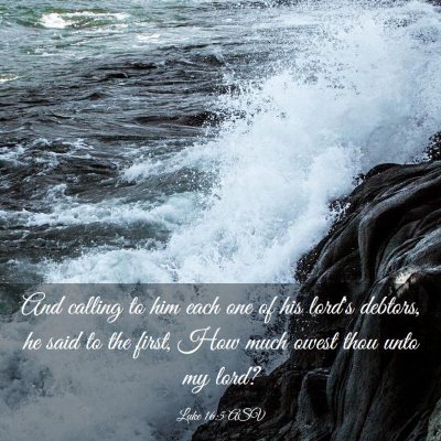 Picture 03 - Luke 16:5 ASV - And calling to him each one of his lord's - Bible Verse Picture