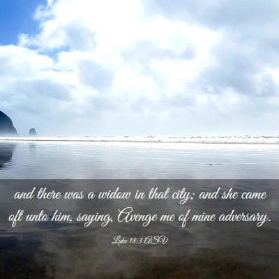 Picture 03 - Luke 18:3 ASV - and there was a widow in that city; and she came - Bible Verse Picture