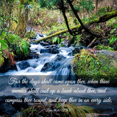 Picture 03 - Luke 19:43 ASV - For the days shall come upon thee, when thine - Bible Verse Picture