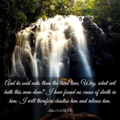 Picture 03 - Luke 23:22 ASV - And he said unto them the third time, Why, what - Bible Verse Picture