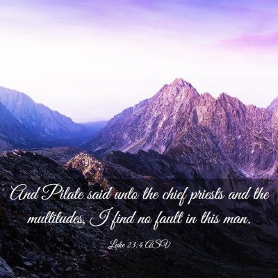 Picture 03 - Luke 23:4 ASV - And Pilate said unto the chief priests and the - Bible Verse Picture