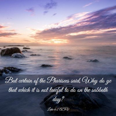 Picture 03 - Luke 6:2 ASV - But certain of the Pharisees said, Why do ye that - Bible Verse Picture