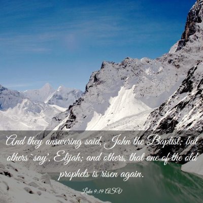 Picture 03 - Luke 9:19 ASV - And they answering said, John the Baptist; but - Bible Verse Picture