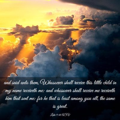 Picture 03 - Luke 9:48 ASV - and said unto them, Whosoever shall receive this - Bible Verse Picture