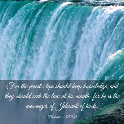 Picture 03 - Malachi 2:7 ASV - For the priest's lips should keep knowledge, and - Bible Verse Picture