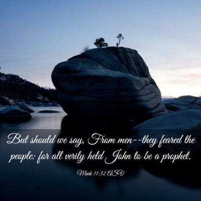 Picture 03 - Mark 11:32 ASV - But should we say, From men--they feared the - Bible Verse Picture