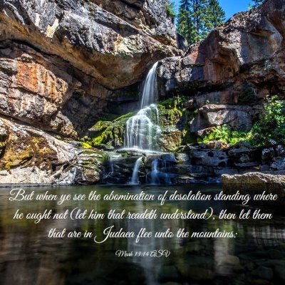 Picture 03 - Mark 13:14 ASV - But when ye see the abomination of desolation - Bible Verse Picture