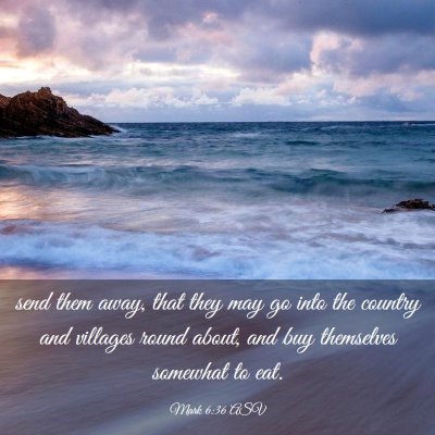 Picture 03 - Mark 6:36 ASV - send them away, that they may go into the country - Bible Verse Picture