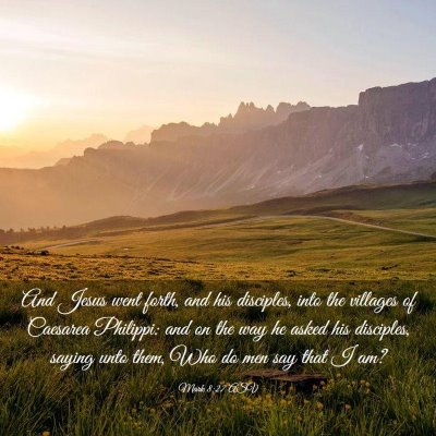 Picture 03 - Mark 8:27 ASV - And Jesus went forth, and his disciples, into the - Bible Verse Picture