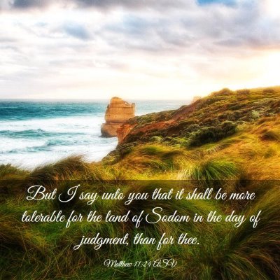 Picture 03 - Matthew 11:24 ASV - But I say unto you that it shall be more - Bible Verse Picture