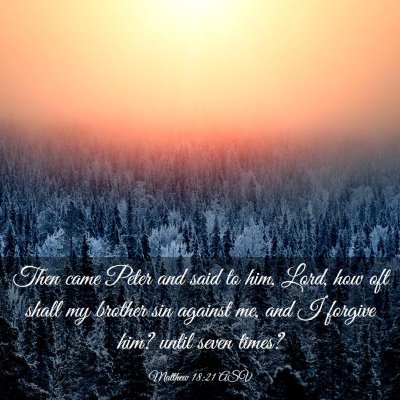 Picture 03 - Matthew 18:21 ASV - Then came Peter and said to him, Lord, how oft - Bible Verse Picture