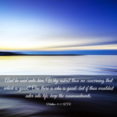 Picture 03 - Matthew 19:17 ASV - And he said unto him, Why askest thou me - Bible Verse Picture
