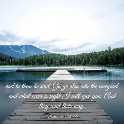 Picture 03 - Matthew 20:4 ASV - and to them he said, Go ye also into the - Bible Verse Picture