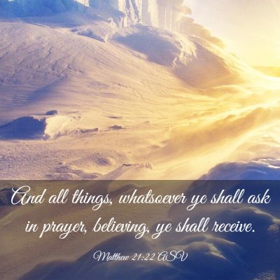 Picture 03 - Matthew 21:22 ASV - And all things, whatsoever ye shall ask in - Bible Verse Picture