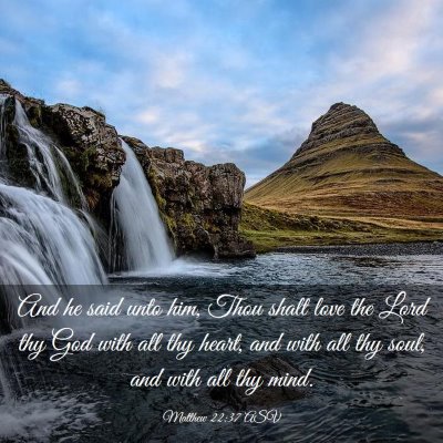 Picture 03 - Matthew 22:37 ASV - And he said unto him, Thou shalt love the Lord - Bible Verse Picture