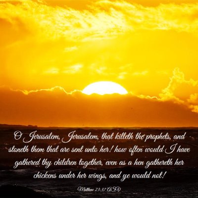 Picture 03 - Matthew 23:37 ASV - O Jerusalem, Jerusalem, that killeth the - Bible Verse Picture