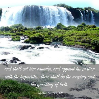 Picture 03 - Matthew 24:51 ASV - and shall cut him asunder, and appoint his - Bible Verse Picture