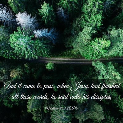 Picture 03 - Matthew 26:1 ASV - And it came to pass, when Jesus had finished all - Bible Verse Picture