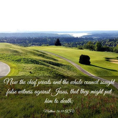 Picture 03 - Matthew 26:59 ASV - Now the chief priests and the whole council - Bible Verse Picture