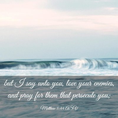 Picture 03 - Matthew 5:44 ASV - but I say unto you, love your enemies, and pray - Bible Verse Picture