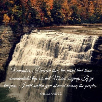 Picture 03 - Nehemiah 1:8 ASV - Remember, I beseech thee, the word that thou - Bible Verse Picture
