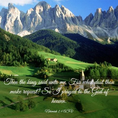 Picture 03 - Nehemiah 2:4 ASV - Then the king said unto me, For what dost thou - Bible Verse Picture