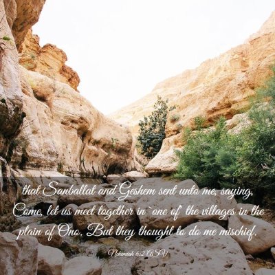 Picture 03 - Nehemiah 6:2 ASV - that Sanballat and Geshem sent unto me, saying, - Bible Verse Picture