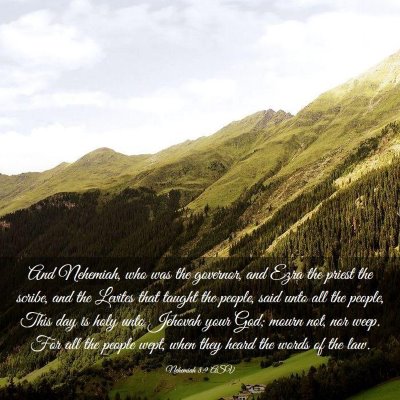 Picture 03 - Nehemiah 8:9 ASV - And Nehemiah, who was the governor, and Ezra the - Bible Verse Picture