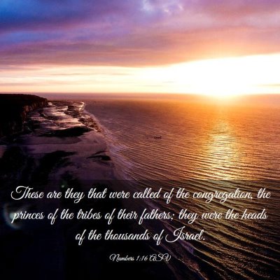 Picture 03 - Numbers 1:16 ASV - These are they that were called of the - Bible Verse Picture