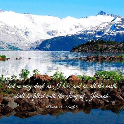 Picture 03 - Numbers 14:21 ASV - but in very deed, as I live, and as all the earth - Bible Verse Picture