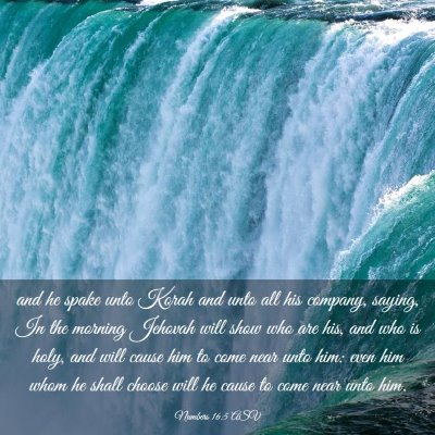 Picture 03 - Numbers 16:5 ASV - and he spake unto Korah and unto all his company, - Bible Verse Picture
