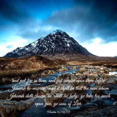 Picture 03 - Numbers 16:7 ASV - and put fire in them, and put incense upon them - Bible Verse Picture