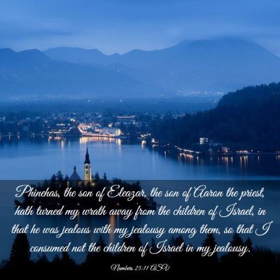 Picture 03 - Numbers 25:11 ASV - Phinehas, the son of Eleazar, the son of Aaron - Bible Verse Picture