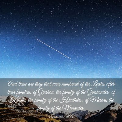 Picture 03 - Numbers 26:57 ASV - And these are they that were numbered of the - Bible Verse Picture