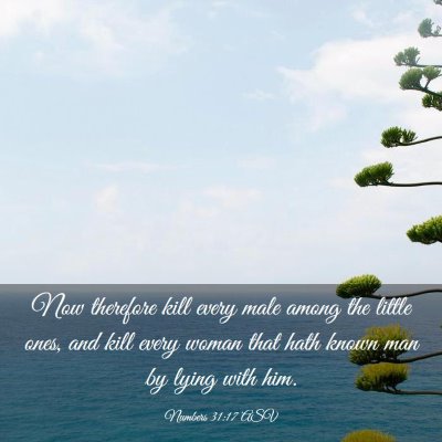 Picture 03 - Numbers 31:17 ASV - Now therefore kill every male among the little - Bible Verse Picture