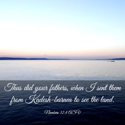 Picture 03 - Numbers 32:8 ASV - Thus did your fathers, when I sent them from - Bible Verse Picture