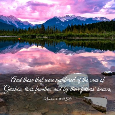 Picture 03 - Numbers 4:38 ASV - And those that were numbered of the sons of - Bible Verse Picture