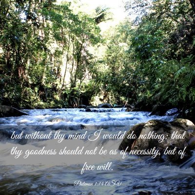 Picture 03 - Philemon 1:14 ASV - but without thy mind I would do nothing; that thy - Bible Verse Picture