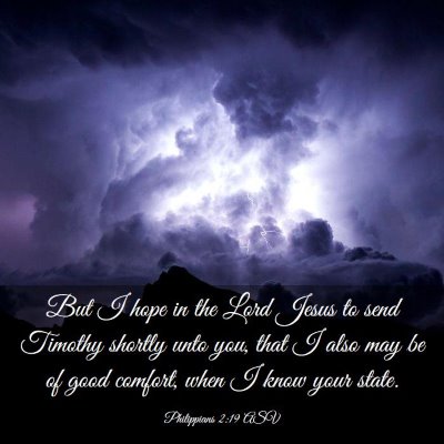 Picture 03 - Philippians 2:19 ASV - But I hope in the Lord Jesus to send Timothy - Bible Verse Picture