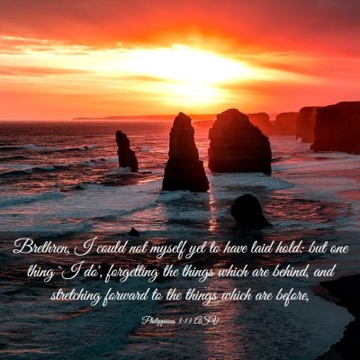 Picture 03 - Philippians 3:13 ASV - Brethren, I could not myself yet to have laid - Bible Verse Picture