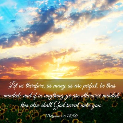 Picture 03 - Philippians 3:15 ASV - Let us therefore, as many as are perfect, be thus - Bible Verse Picture