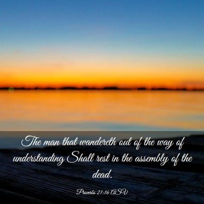 Picture 03 - Proverbs 21:16 ASV - The man that wandereth out of the way of - Bible Verse Picture