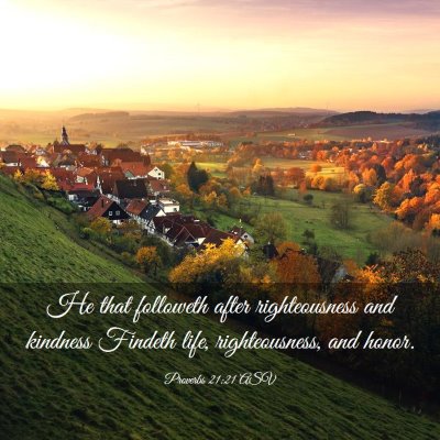 Picture 03 - Proverbs 21:21 ASV - He that followeth after righteousness and - Bible Verse Picture
