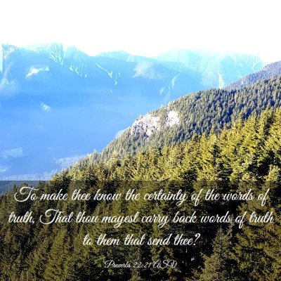 Picture 03 - Proverbs 22:21 ASV - To make thee know the certainty of the words of - Bible Verse Picture