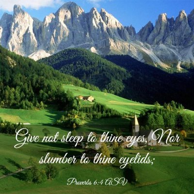 Picture 03 - Proverbs 6:4 ASV - Give not sleep to thine eyes, Nor slumber to - Bible Verse Picture